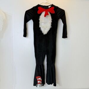 Cat In The Hat Spirit Halloween Theatre Bodysuit Child's 3T-4T Trick Or Treat
